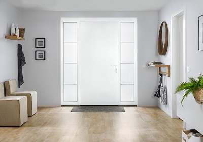 Drzwi ThermoSafe Hybrid w kolorze białym