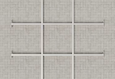 Stalowa konstrukcja bazowa podłogi