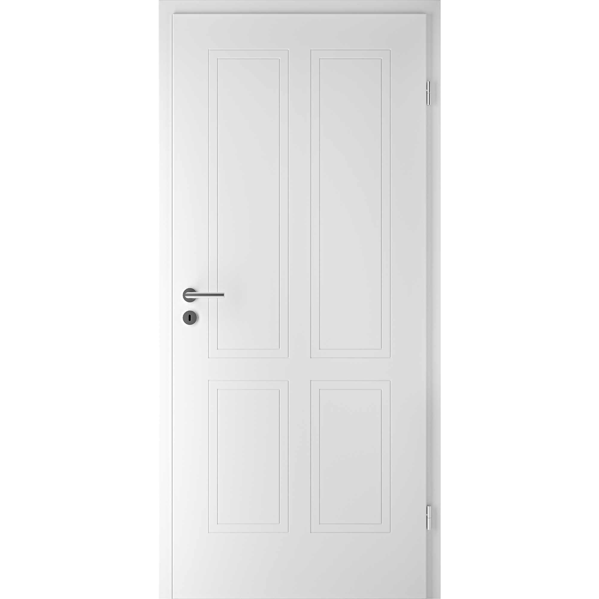 Juego de 2 manijas de puerta resistentes con acabado negro mate, sin llave,  para puertas interiores de pasillo/armario