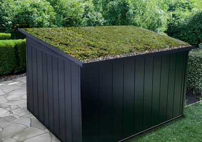 Зелен покрив за Вашите къщички за градински инструменти: естествена защита и визуално подобрение