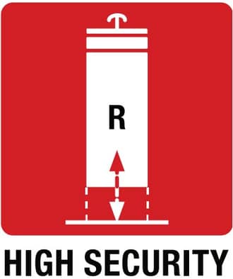 Bolardo extraíble High Security Line Icon