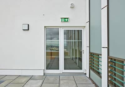 Fire-rated external doors with CE mark