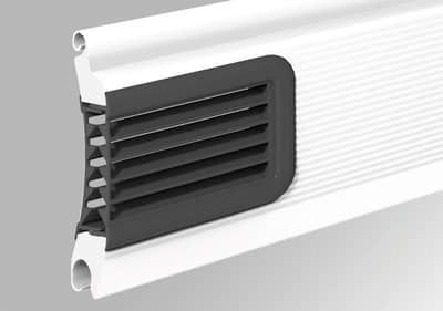 Elementos de ventilação Decotherm para um arejamento natural