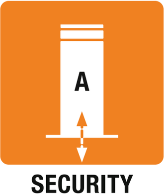 Potapajući stub Security Line Icon